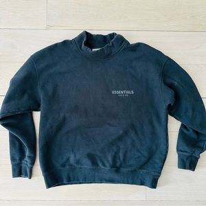 Essentials Fear of God black mock neck sweatshirt